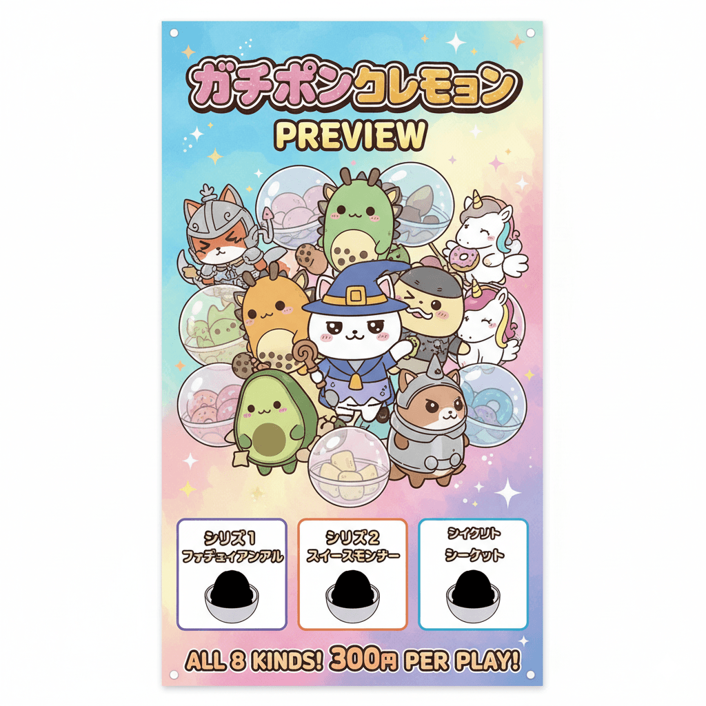 Nuevas series de Gashapon